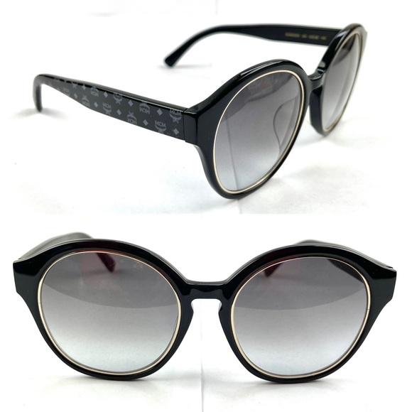 Mcm round black visetos sunglasses main image 9